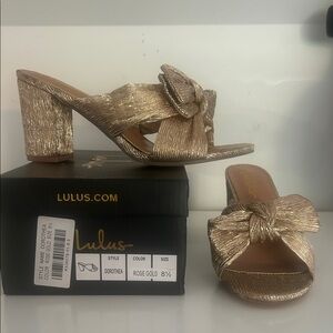 Lulu's Dorothea Rose Gold Women's Shoes